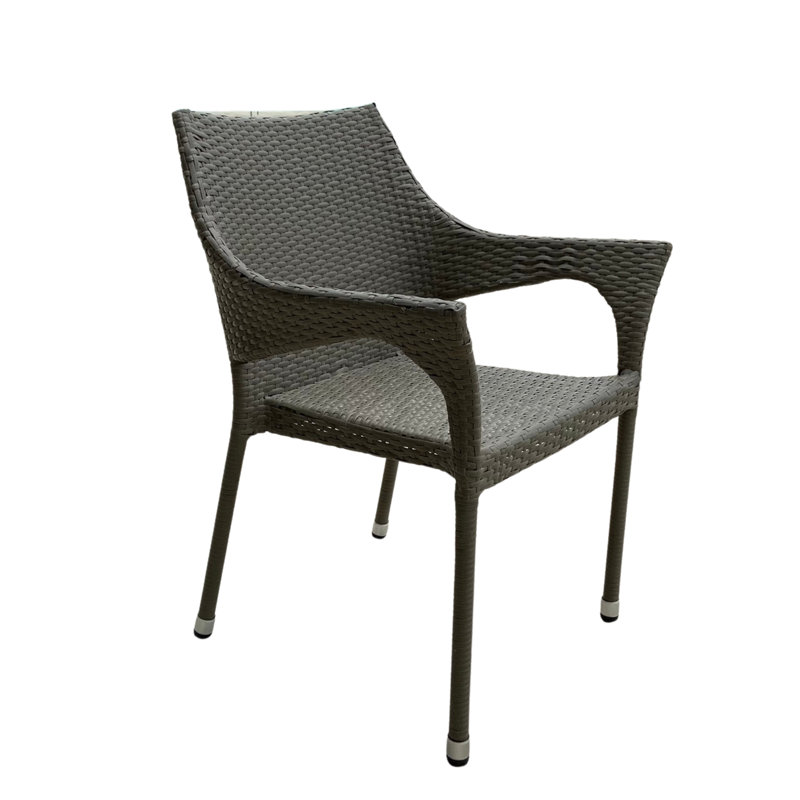Fauteuil de salle à manger Larsen, Gris