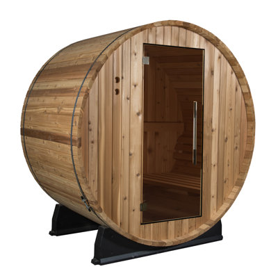 Almost Heaven Saunas Salem 2 - Person Indoor / Outdoor Traditional Steam Sauna in Cedar
