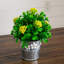8 po Ensemble de 3 plantes à fleurs artificielles en pot marguerite décorative-2002247193