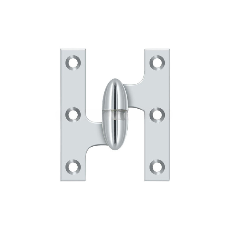 Butt Bearing Hinge, Polished Chrome