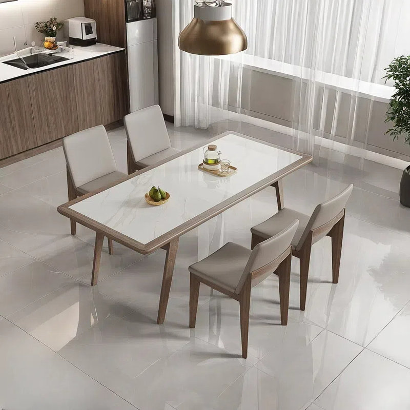 Ensemble de table de salle à manger Rock, H 29,52 po x L 55,11 po x l 31,49 po