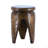 Carved Paulownia Wood Accent Table
