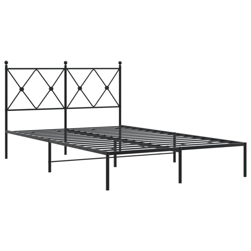 Corrstown Metal Bed, Small Double (4'), Black