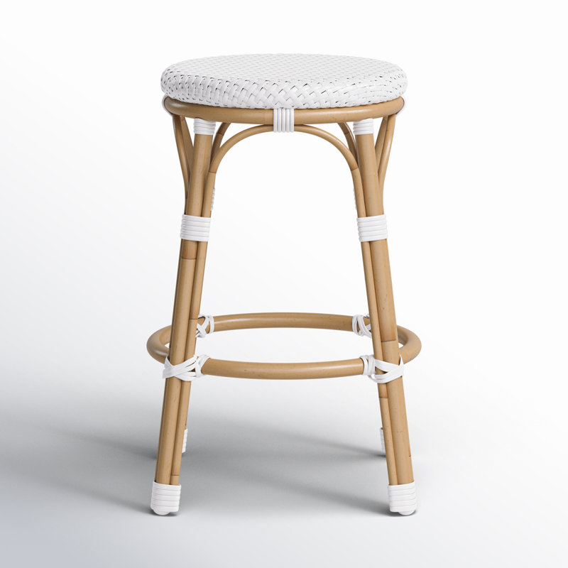 Ellie Patio Counter Stool, White