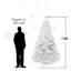 7.5Ft White Christmas Tree With Memory Wire (Ornaments Not Included)-1105795663