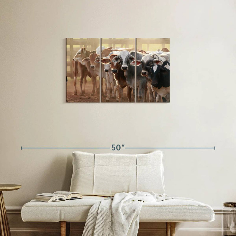 Jersey Cow Line Up, 20" H x 33" W