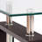 Rectangular Tempered Glass Coffee Table with Shelf-1373258101-1450897544