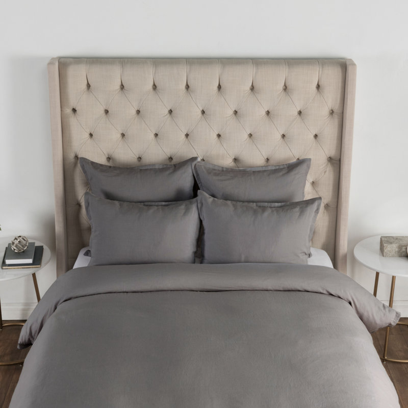 Arcadia Linen Blend Queen Duvet, Queen Duvet Cover