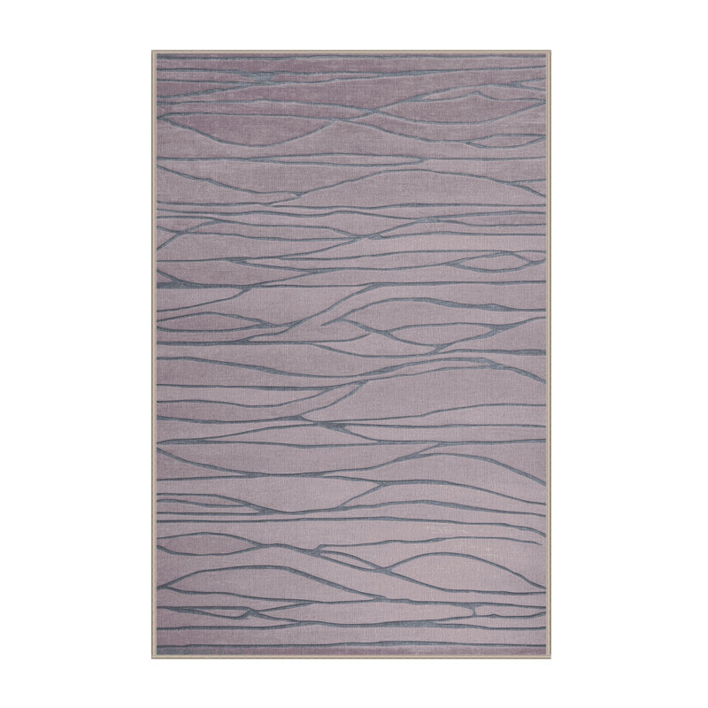 Machine Washable Abstract Beige Area Rug, Rectangle 2' x 3'