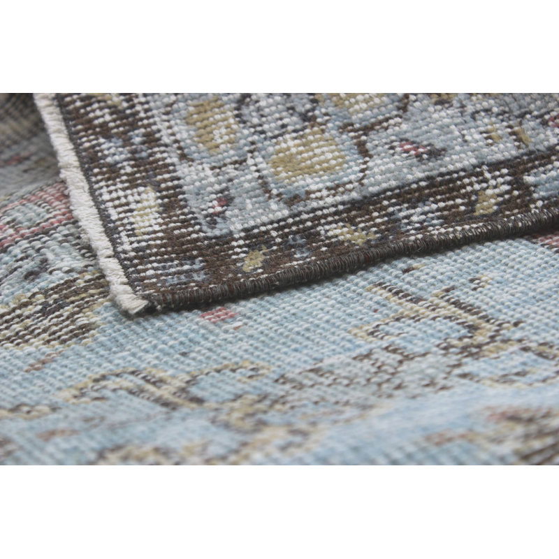 Tapis de zone en laine 5 pi 10 po x 9 pi 9 po à la main one-of-kind noué la Scotti