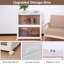 4-Tier Storage Boxes with Lid, Stackable Storage Containers with Wheels
