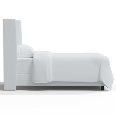 Dinapoli Upholstered Wingback Bed