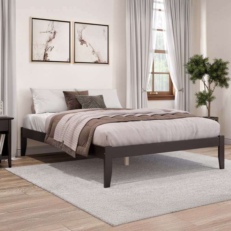 Lit plateforme standard Javaunte, Grand, Espresso