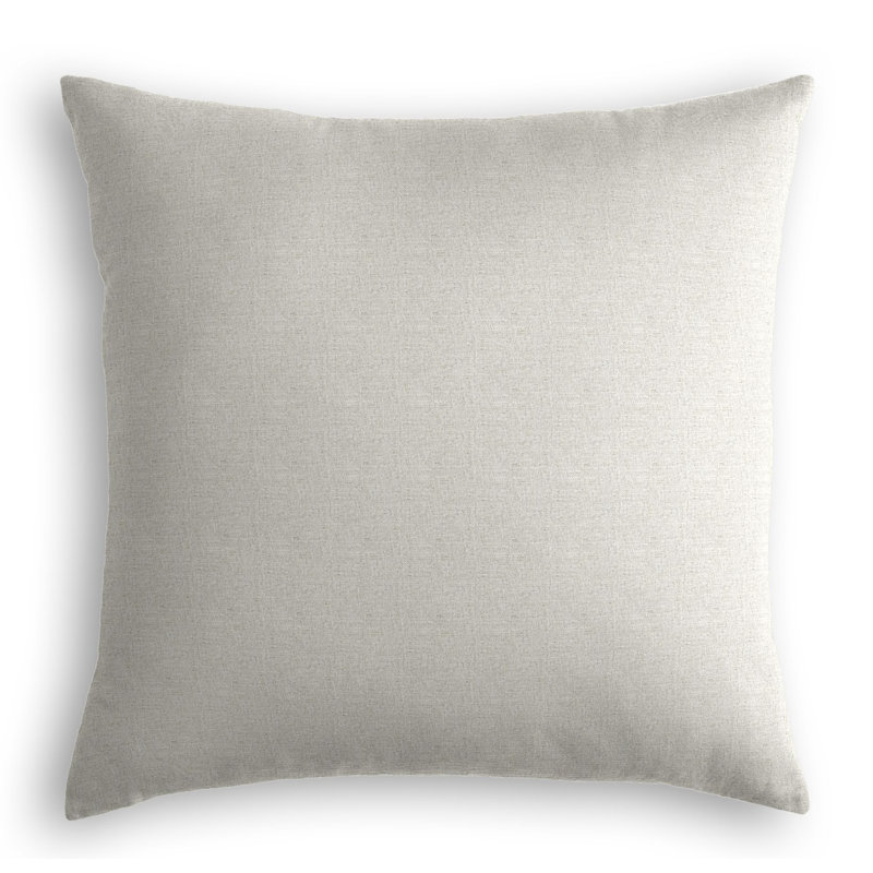 Housse de coussin carrée, 16 po x 16 po, Gris clair, Housse de coussin seulement - sans coussin
