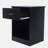 Bayhills 2 pcs nightstand with Drawers, File Cabinet Storage with Sliding Drawer and Shelf(Black)