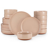 24 Piece Stoneware Dinnerware Set - Service for 8