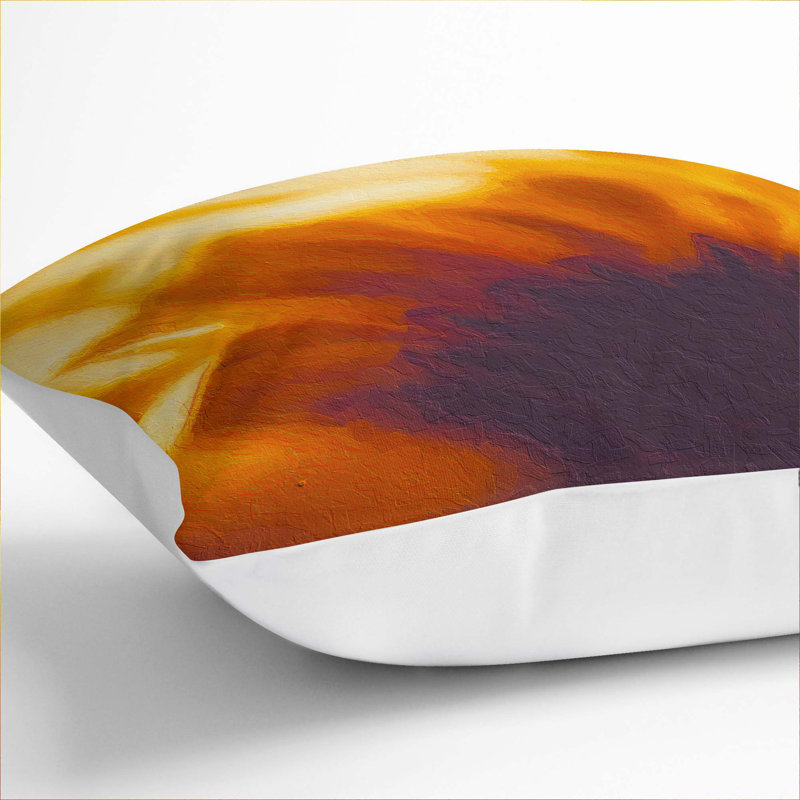 Petals of a Flower Cushion with Filling, 40cm H x 40cm W x 15cm D, White