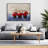 Three Cherries - Red Framed Canvas for Home Decor