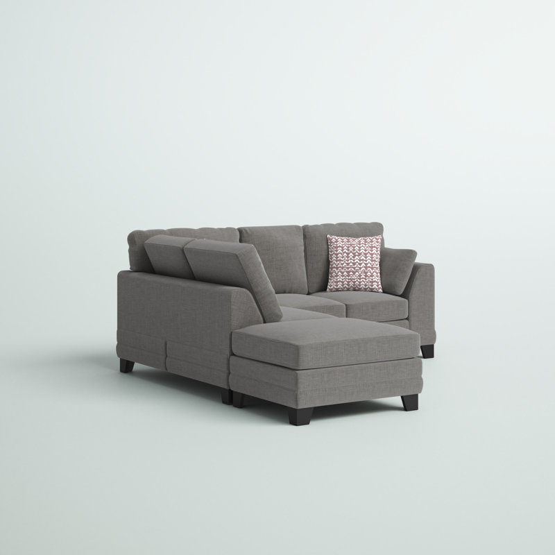 Trixie 4 Seater Corner Sofa, Left orientated, Charcoal