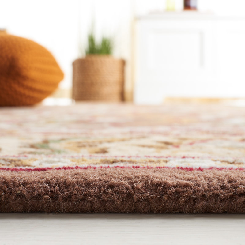 Tapis oriental en laine touffeté à la main Balthrop, Rectangle 3 pi x 5 pi