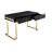 Pangea Home Julia Modern Contemporary Glam Office Desk – 2 Drawers - Wood Veneer with Steel Legs-901103733
