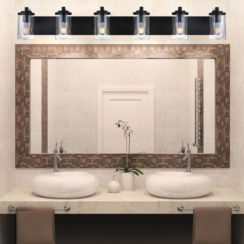 Lavada 6 - Light Dimmable Vanity Light, Black