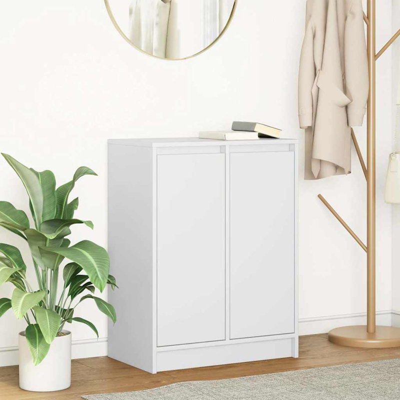 Sideboard 57X34x76 Cm Engineered Wood, White