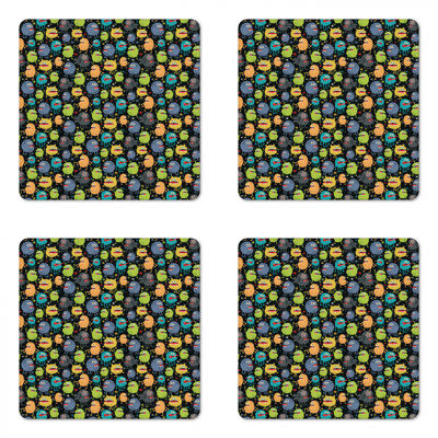 Square 4 Piece Coaster Set
