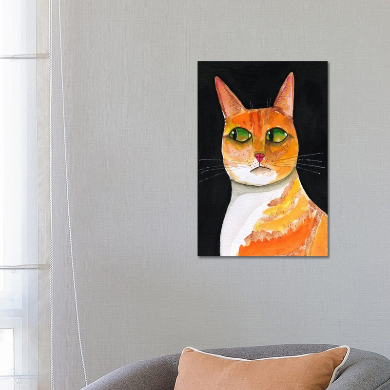 Side Eye Cat Closeup by Sharyn Bursic - Wrapped Canvas Gallery-Wrapped Canvas Giclée, 66.04 cm H x 45.72 cm W