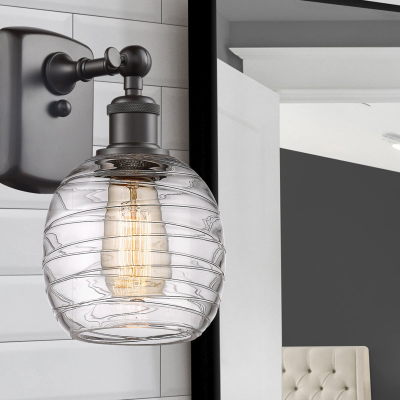 Whelan 1 - Light Dimmable Armed Sconce, Matte White, Brushed Brass, Incandescent
