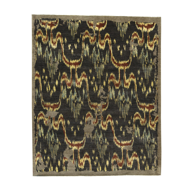 Wool Ikat Area Rug