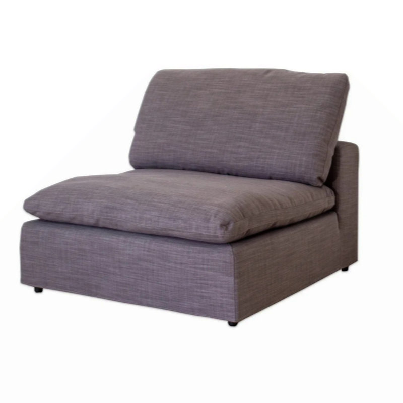 Canapé modulaire, canapé d'angle rembourré avec coussins moelleux,, Tissu gris