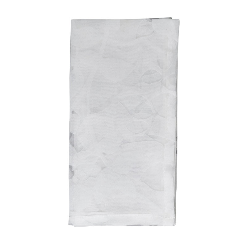 Burnout Voile Vine Napkin, White