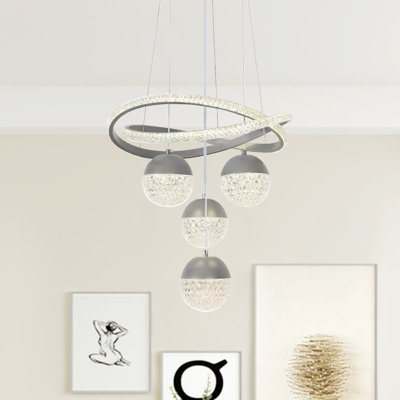 4 - Light Led Cluster Pendant