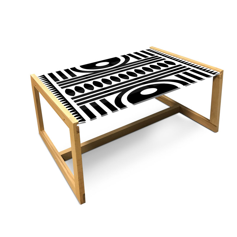 Hennah Sled Coffee Table, 40cm H x 91cm W x 62cm D