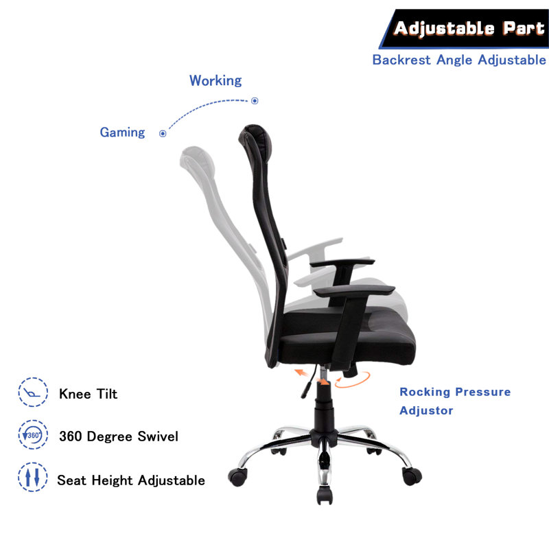 Chaise de cadre ergonomique