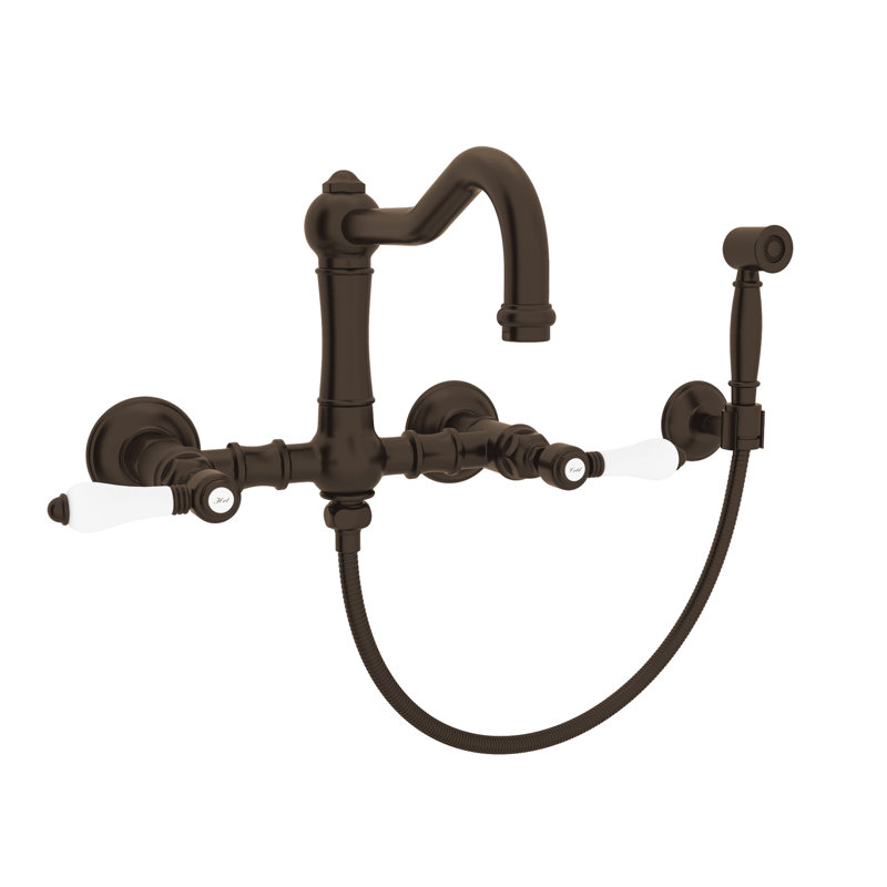 Acqui® Bridge Faucet with Accessories, Tuscan Brass