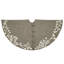 Handmade Christmas Tree Skirt in Felt - Branches and Stars on Gray-1095683922-1115105080
