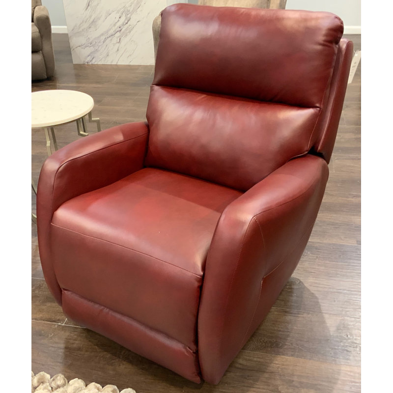 Esprit Leather zero clearance recliner  Recliner, Red