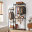 Heavy-Duty 4-in-1 Steel Clothes Rack, Adjustable Garment Organiser with Rustproof Shelves and 304 kg Capacity