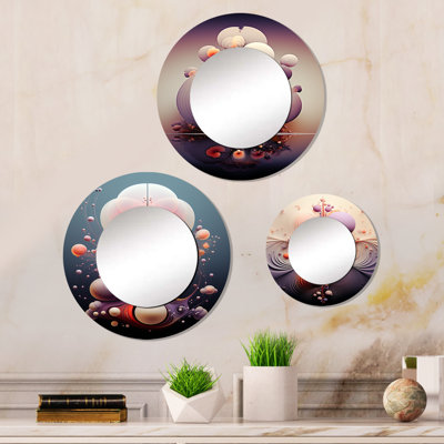 Eliga Metal Round Mirror