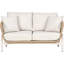 Aris 145cm Wide Straight Patio Sofa with Cushions