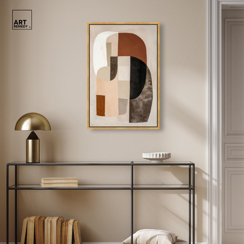 Intuition's Palette I, toile par Art Remedy, H 31 po x l 21 po, Doré, Floater Frame