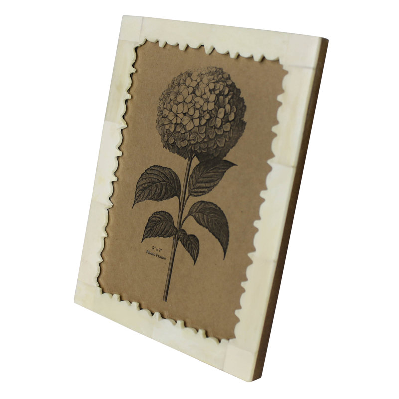 Carved Edge Bone Frame - 5X7