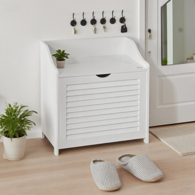 Wood Cabinet Laundry Hamper