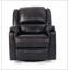 Fauteuil inclinable manuel et pivotant brun avec fauteuil inclinable manuel