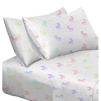Gamer & Unicorn Juvi Sheet Set Microfiber Unicorn Sheet Set