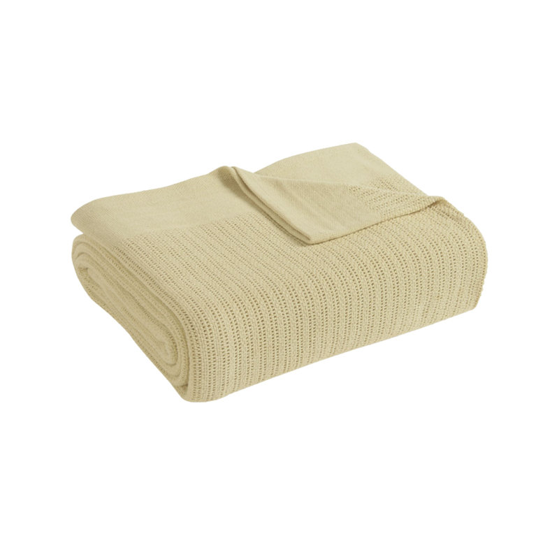 Avanti 100% Cotton Blanket, Twin, Rattan
