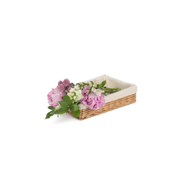Glenda Wicker Lined Storage Tray