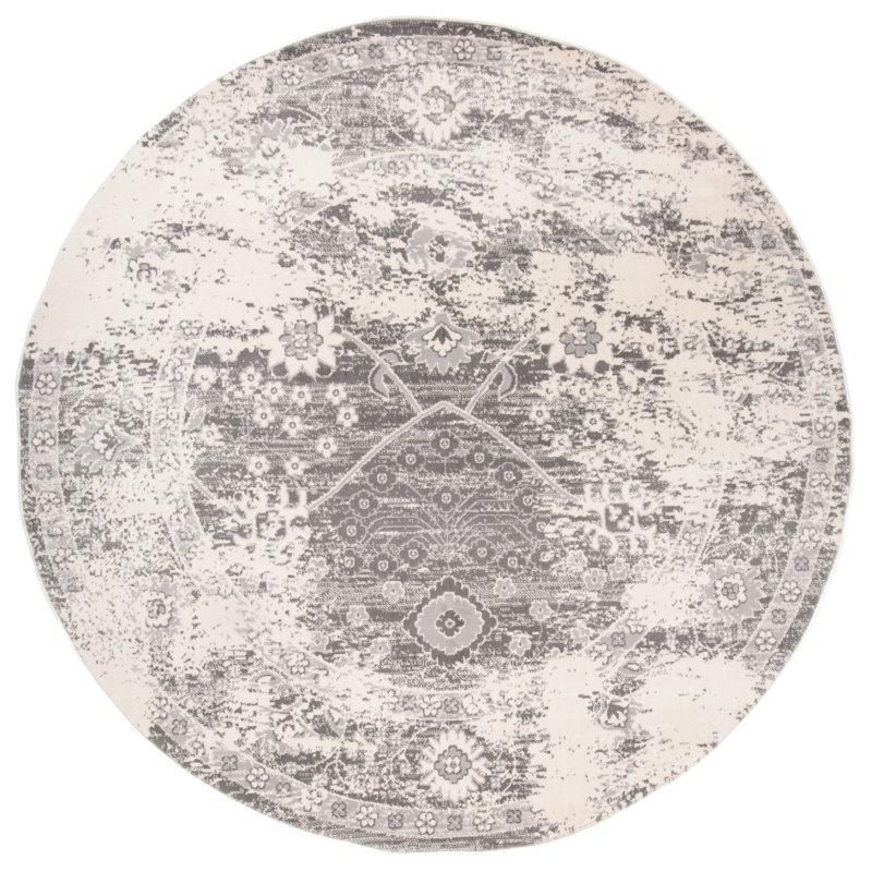 Furtado Oriental Indoor Rug, Round 6'6"